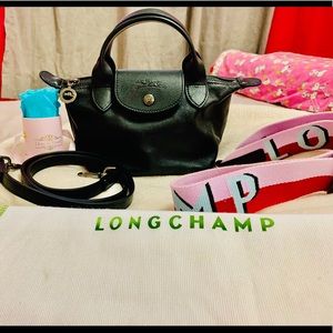 authentic longchamp le pliage mini